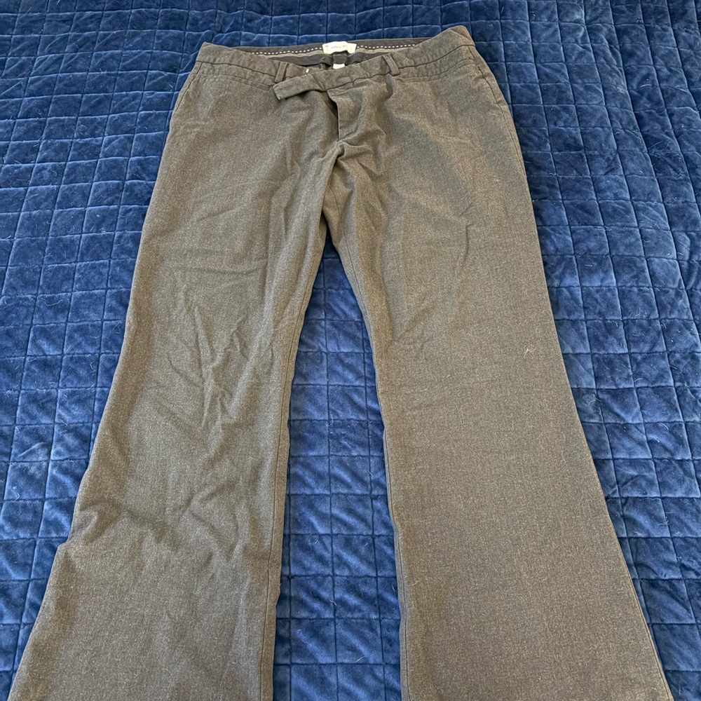 GAP Modern Bootcut Pants in Dark Gray